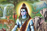 lord shiva with elephants and other animals