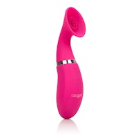 a pink sex toy on a white background