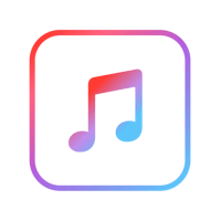 the music icon on a black background