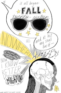 a drawing of a skull with sunglasses on it
