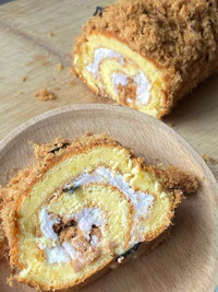 japanese fried rice roll with cream cheese filling