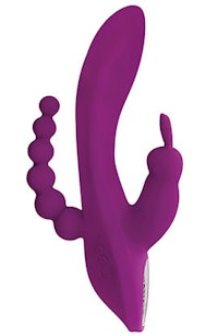 a purple sex toy with a hook on it