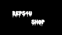 repsu shop logo on a black background