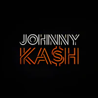 johnny kash logo on a black background