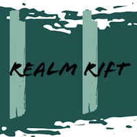 a green and white logo with the words ream rift