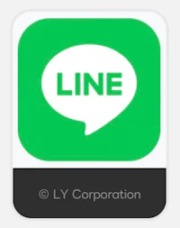line - ly corporation - square sticker