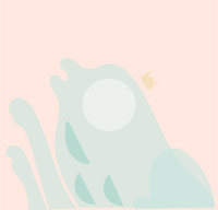 an illustration of a frog with a crown on it
