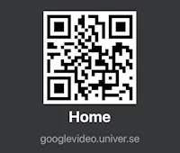 qr code with the word home on it
