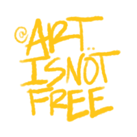 art is not free logo