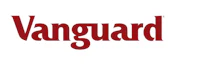 the vanguard logo on a white background