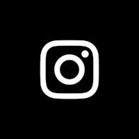 a white instagram logo on a black background