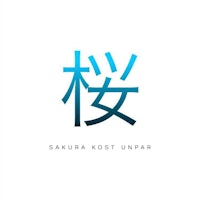 a logo with the title sakura kost unpar