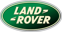 land rover logo in green and white