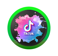 the tiktok logo on a black background