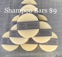 a stack of soap bars with the words'shampoo bars'