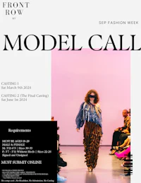 front row model call