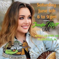 a flyer for a concert with a woman holding an acoustic guitar