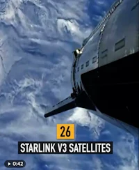an image of a spacecraft with the words starlink vs satellites