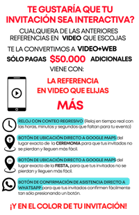 a flyer with the words te gusta que te invita sea interactiva