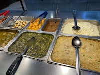a tray of food on a table
