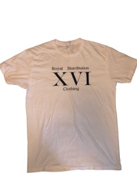 a white t - shirt with the word xvi on it