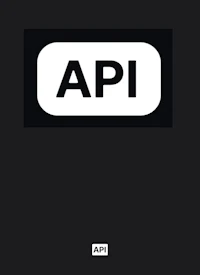 the api logo on a black background