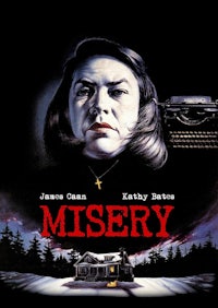 a poster for the movie misery