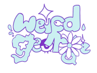 a purple and white logo with the word'weedd george'on it