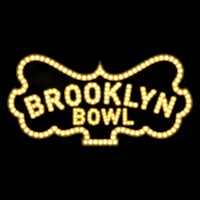 brooklyn bowl logo on a black background