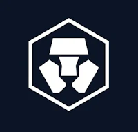a white hexagon logo on a dark background