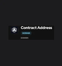 an image of a contract address domain on a black background