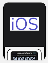 cronos network - ios - square sticker