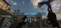 a screenshot of a game with the word victory on it