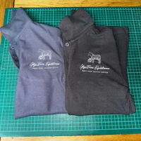 two t - shirts with an image of a horse on them