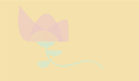 a pink flower on a yellow background
