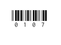 a barcode on a white background
