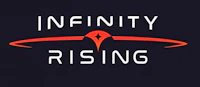 the logo for infinity rising