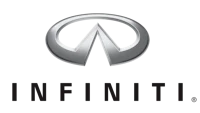 the infiniti logo on a black background