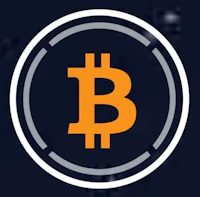 the bitcoin logo on a dark background