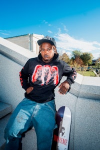 a man with a skateboard