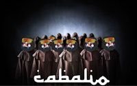 a group of people in black robes with the words alabadi