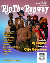 the flyer for rip the runway