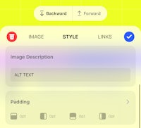 a screenshot of an iphone app with an image and text on the screen