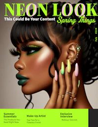 the cover of neon look magazine