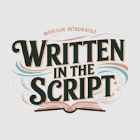 written in the script logo