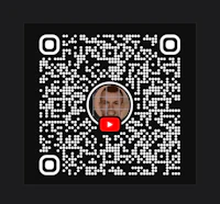 a qr code with a man's face on it