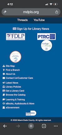 sign up for library news- screenshot