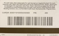 a barcode label with a barcode on it