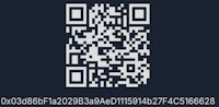 a qr code on a dark background