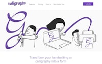 a website for a calligraphy company called calligraph